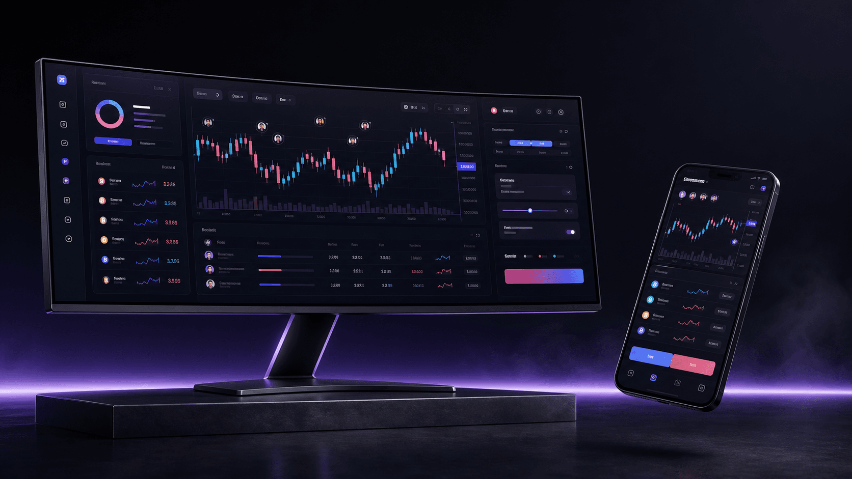 FAFO desktop and mobile trading experience